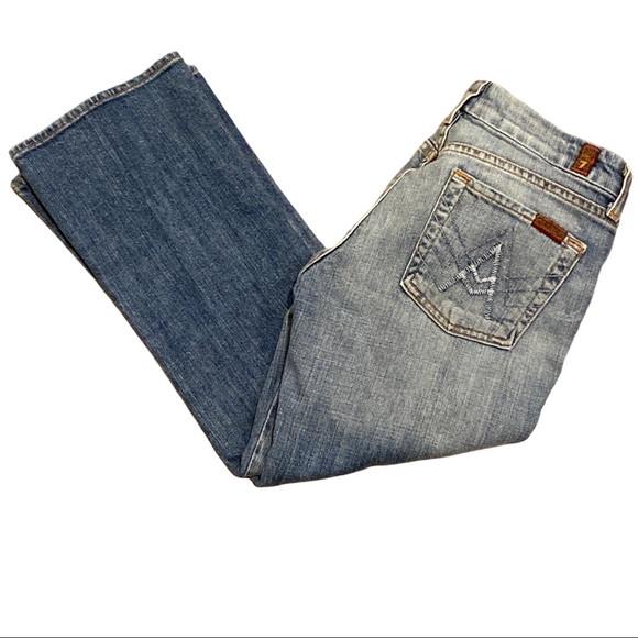 NWOT 7 For All Mankind Crop “A” Pocket Jeans! - Picture 3 of 8